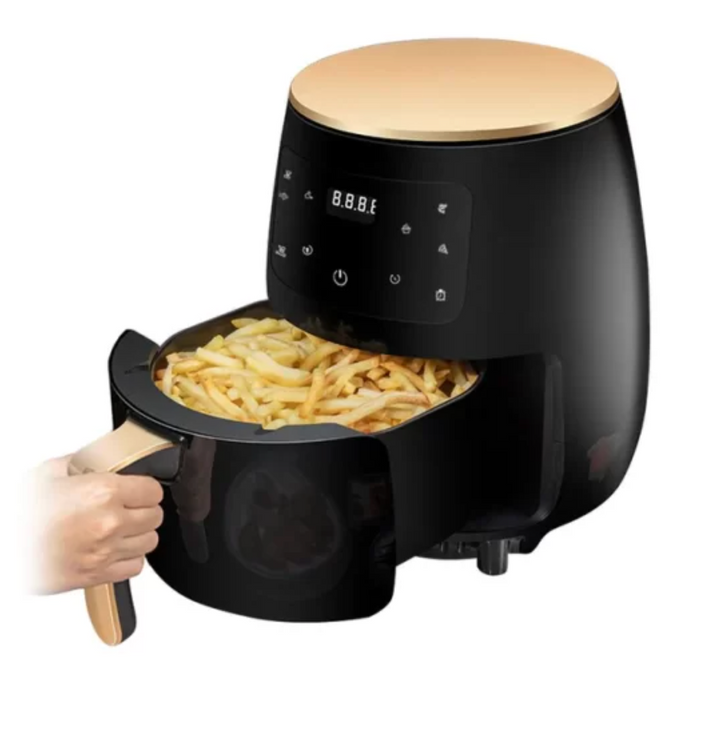 Friteuza Fara Ulei 6 Litri Air Fryer MAXTOP , Displat Digital, Functie de Coacere, NEGRU